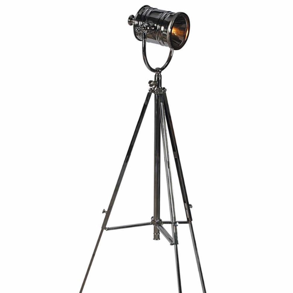 Posh Home Accents | Tri-Pod Metal Lamp